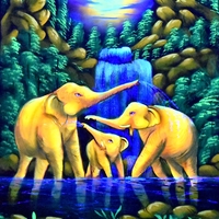 Hanmade UV LED Painting 