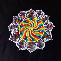 Rainbow Sun Embroidery T-shirt