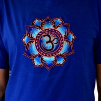 Lotus with OM Embroidery T-shirt