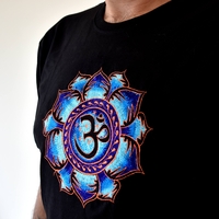 Lotus with OM Embroidery T-shirt