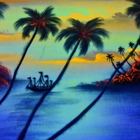 Hanmade UV LED Painting 