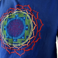 Shree Yantra Embroidery T-shirt