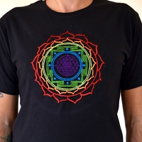 Shree Yantra Embroidery T-shirt