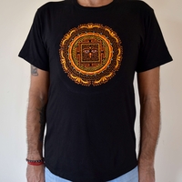 Eyes of Buddha (handmade embroidery T-shirt)