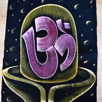 Hand Painted on black canvas 