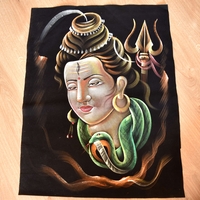 Hand Painted on black canvas 