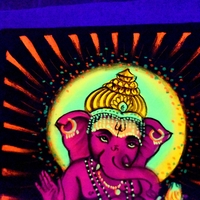 Handmade UV Painting ''Ganesha''