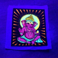 Handmade UV Painting ''Ganesha''