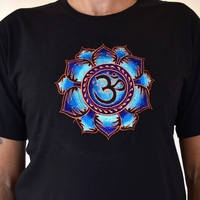 Lotus with OM Embroidery T-shirt