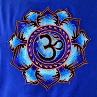 Lotus with OM Embroidery T-shirt