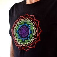 Shree Yantra Embroidery T-shirt