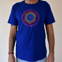 Flower of Life mandala Embroidery T-shirt