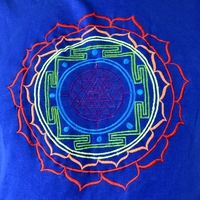 Shree Yantra Embroidery T-shirt