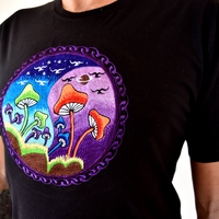 Fairy Yin and Yang Embroidery T-shirt