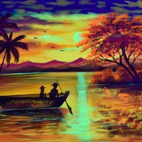 Handmade UV LED Painting 