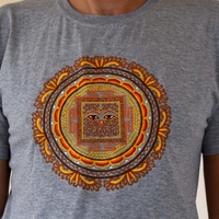 Eyes of Buddha Handmade Embroidery T-shirt