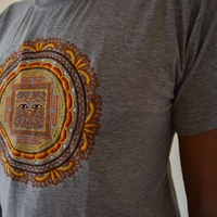 Eyes of Buddha Handmade Embroidery T-shirt
