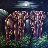 Hand Painted on black canvas 