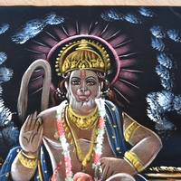 Hand Painted on black canvas 