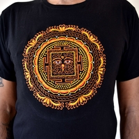 Eyes of Buddha (handmade embroidery T-shirt)
