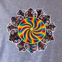 Rainbow Sun Embroidery T-shirt