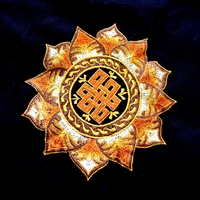 Shrivatsa sign in lotus