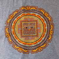 Eyes of Buddha Handmade Embroidery T-shirt