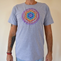 Flower of Life mandala Embroidery T-shirt