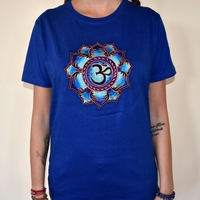 Lotus with OM Embroidery T-shirt