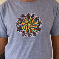 Rainbow Sun Embroidery T-shirt