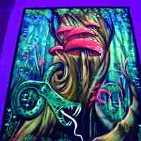 Hanmade UV LED Painting 
