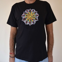 Rainbow Sun Embroidery T-shirt