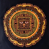 Eyes of Buddha (handmade embroidery T-shirt)