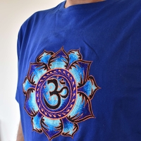 Lotus with OM Embroidery T-shirt