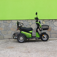 Двуместна електрическа триколка MaxMotors Pudding 1800W-48V-20Ah GREEN