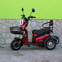 Двуместна електрическа триколка MaxMotors Pudding 1800W-48V-20Ah RED