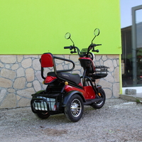 Двуместна електрическа триколка MaxMotors Pudding 1800W-48V-20Ah RED