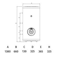 Стоящ бойлер Tedan Praktik inox 200л, 6kW - неръждаем