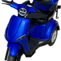 Електрическа триколка В1 | Синя, 1500W, 5 батерии, 2024