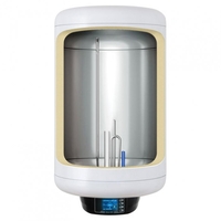 Вертикален бойлер Tedan Sirius 80 inox 2kW, WiFi  - неръждаем