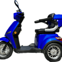 Електрическа триколка В1 | Синя, 1500W, 5 батерии, 2024