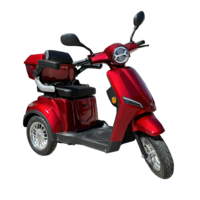 Електрическа триколка В1 | Червена, 1500W, 5 батерии, 2024
