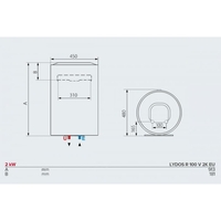 Вертикален бойлер Ariston LYDOS R 100 V 2K EU