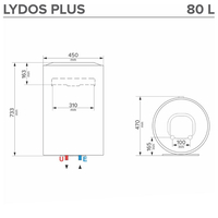 Вертикален бойлер Ariston LYDOS PLUS 80 V 1.8K EU