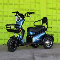 Двуместна електрическа триколка MaxMotors Pudding 1800W-48V-20Ah-BLUE