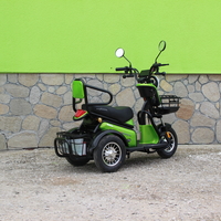 Двуместна електрическа триколка MaxMotors Pudding 1800W-48V-20Ah GREEN