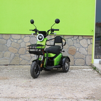 Двуместна електрическа триколка MaxMotors Pudding 1800W-48V-20Ah GREEN