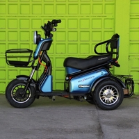 Двуместна електрическа триколка MaxMotors Pudding 1800W-48V-20Ah-BLUE