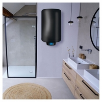 Вертикален бойлер Tedan Sirius 80 Black inox 2kW, WiFi  - неръждаем