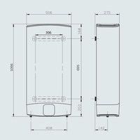 Мултипозиционен бойлер Ariston VELIS WiFi 80 EU V/H